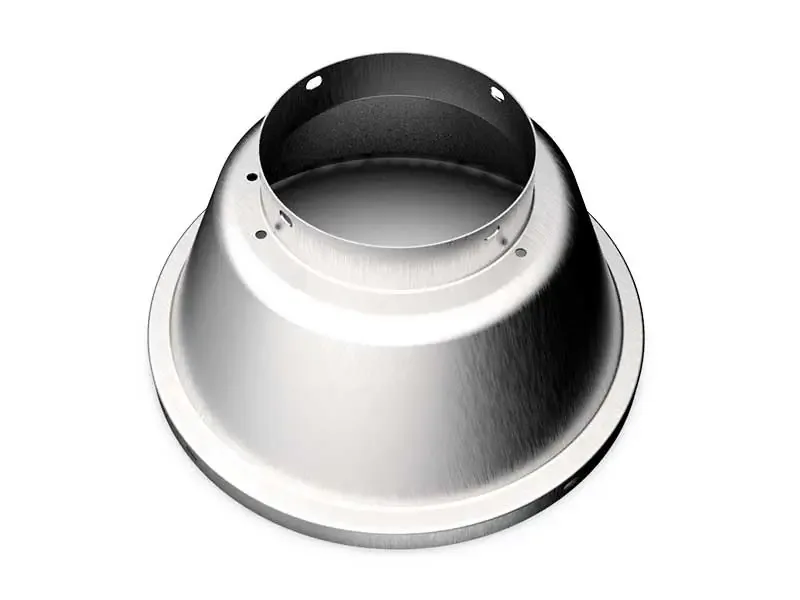 Formed cone housing, made by YBT in Taichung, Taiwan