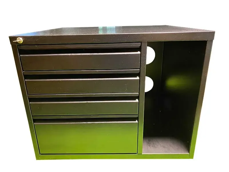 Sheet metal tool cabinet with drawers, painted, made by YBT in Taichung, Taiwan